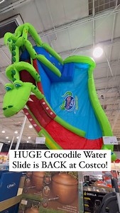 33K views · 38 reactions | HUGE Crocodile Water Slide is BACK at Costco! #costco #costco_empties #costcofinds #waterslide #ourdoorlife #summerfun | CostcoEmpties | Facebook