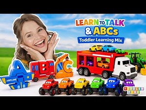 Learn to Talk for Toddlers w/ Silly Ms Lily | Colors, Vehicles & First Words Best Toddler Learning