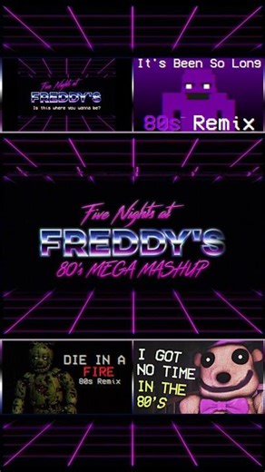 TLT FNAF 80’S MEGA MASHUP #fnaf #fivenightsatfreddys #thelivingtombstone