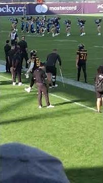 Toronto Argonauts cheerleaders dance versus Hamilton Tiger Cats. On October 4,2025 at BMO Field