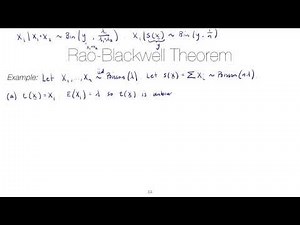 STAT 4520 Unit #5: Rao-Blackwell example