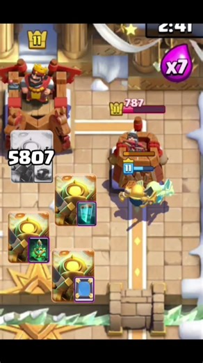 Mini PEKKA + Spells = 100% Damage? 🥞⚡ #clashroyale #shorts