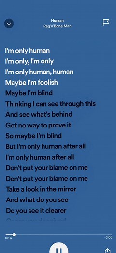 Human - Rag’n’Bone Man Lyrics