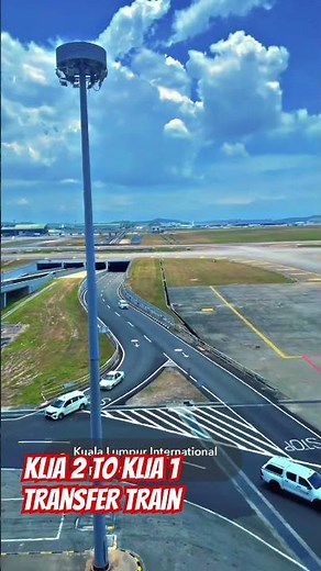 KLIA 2 to KLIA 1 transfer Train. #kualalumpur #kualalumpurinternationalairport #klia1 #klia2