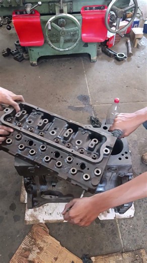 Expert Mechanic Doing Precision Lapping Work 🔧