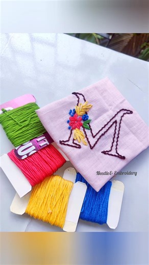 Simple Embroidery stitches//Needle&Embroidery//short