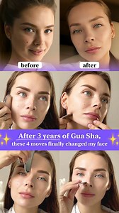 🔥Watch the quick Gua Sha routine that lifts, rejuvenates, and defines. Ready to try? Follow the link in the bio for more tips and for personalized face yoga techniques💖 #guasha #facesculpting #naturalbeauty #skincareroutine #selfcare #luvlyapp | Luvly