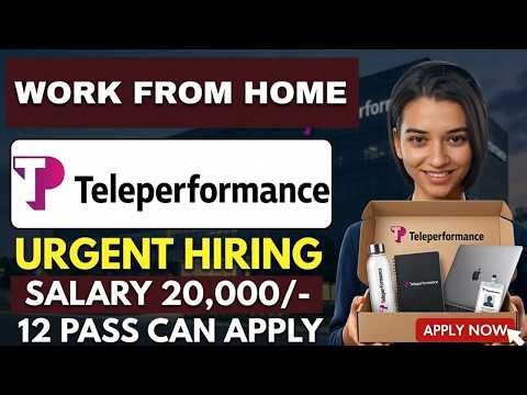 Best Work From Home Jobs Teleperformance 2026 | Online Jobs for 12th Pass | WFH Jobs for Freshers