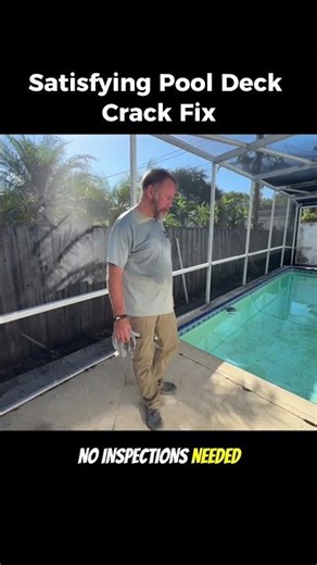 Lifted and leveled this pool deck with foam 💪📲 727-537-6025