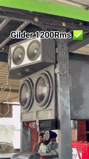 gilder 1200Rms 2"subwoofer and oval midds full heavy quality sound system #youtubeshorts #shorts