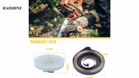 Starter Pulley Recoil Spring Kit Fit HUSQVARNA 51 55 Chainsaw 505303735, 501763101