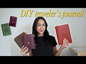 how to make a louise carmen inspired leather journal || DIY in depth tutorial for beautiful journal