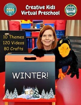 Preschool Online Homeschooling: WINTER Bundle Virtual Preschool Video Lessons