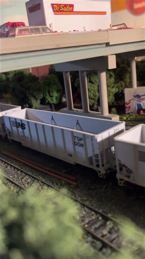 An empty Norfolk Southern coal train passes under Route 9 & Betty Drive. #trains