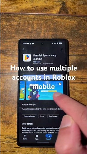 How to use multiple accounts in Roblox mobile