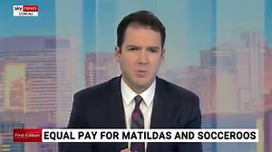7.1K views · 250 reactions | Australian female soccer team 'the Matildas' will receive the same pay as their male counterparts 'the Socceroos' under a new groundbreaking deal. MORE: https://bit.ly/2qjVN16 #FirstEdition | Sky News Australia | Facebook
