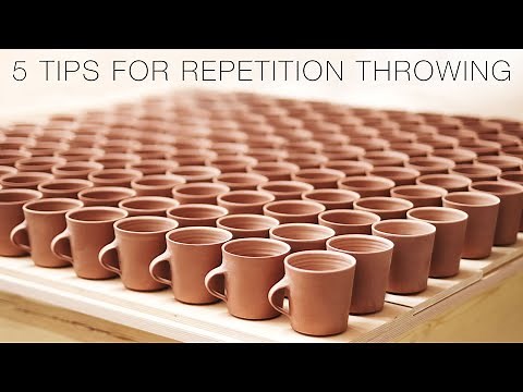 Five Tips for Repetition Throwing on the Pottery Wheel