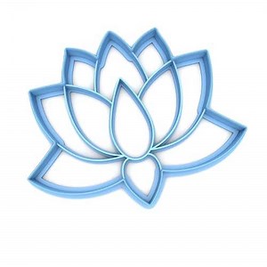 Inc Lotus Flower Cookie Cutter - Dishwasher Safe (3.5" wide)