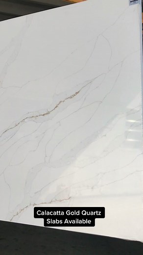 Calacatta Gold Quartz Slabs Available for Order | 2023 Kitchen Ready