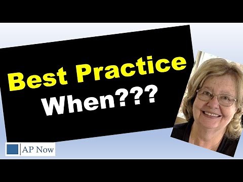 Accounts Payable Process Best Practice: Vendor Setup