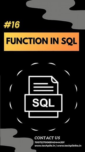 Functions in SQL Explained in Details || SQL Function with Examples || SQL For Beginners