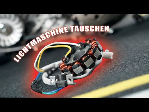 Streetlights.de Roller Lichtmaschine Polrad Minarelli montieren, lösen , tauschen