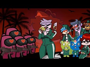 Dalgonacandy Squid Games: Red Among Us VS Characters FNF, FNaF and Happy tree friends