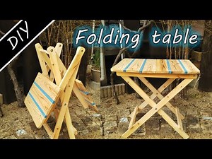 [DIY folding table] フォールディングテーブルの作り方