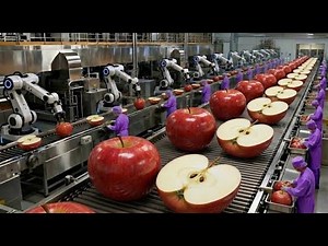 Inside a Modern Apple Processing Factory Full Production Process