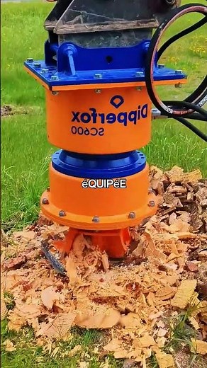 Huge Machine That Destroys Tree Stumps in Minutes 😱 #shorts