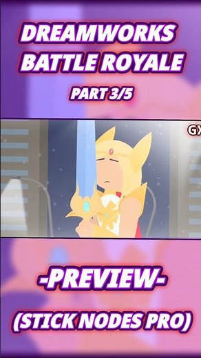 DreamWorks Battle Royale 3/5-PREVIEW #animation #sticknodes #shrek #dreamworks #kungfupanda