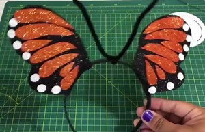 Cómo hacer una Diadema de Mariposa Monarca