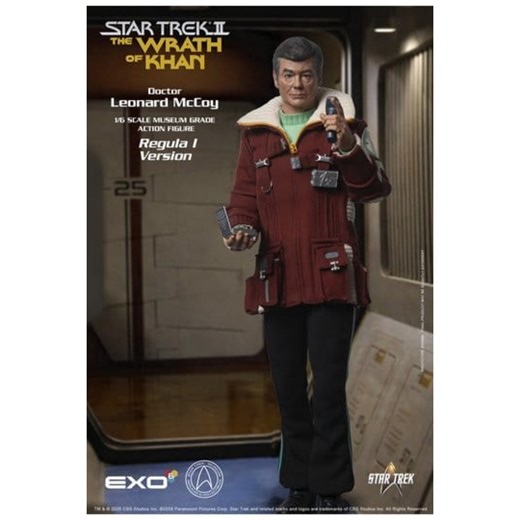 Star Trek II: The Wrath of Khan Action Figure 1/6 Dr. Leonard McCoy Regula I Version 30 cm | Zavvi UK
