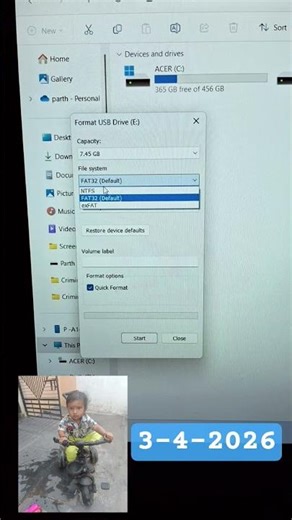 error file is too large filesystem in pendrive #pendrive #pendriveclasses