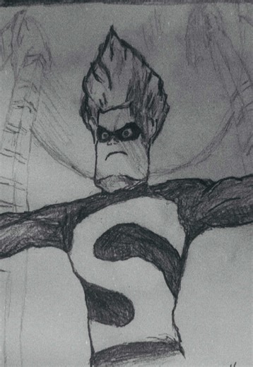 Syndrome from The Incredibles: Art and Drawing Techniques