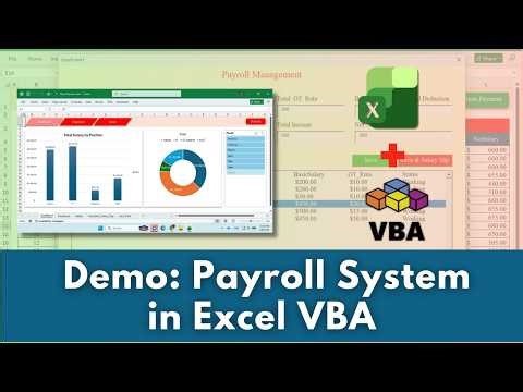 Demo Payroll System in Excel VBA | Salary, OT, Bonus, Payslip (No Voice)