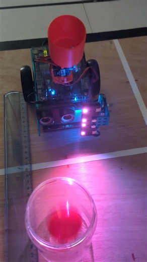 mBot2 "Gauge" — Défi-Basket Ball Launcher Test (Front view )