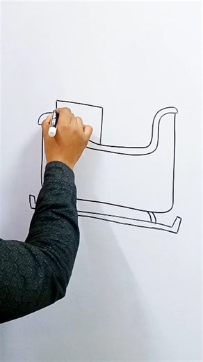 sledge drawing 🛷#drawing #shortsfeed #art #youtubeshorts #shorts #diy #draw #easy#trending