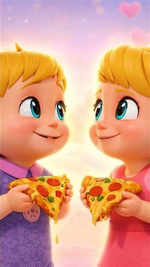 I Want Pizza | Sharing is Caring | Nursery Rhymes & Kids Songs | KidZone Kingdom #shorts