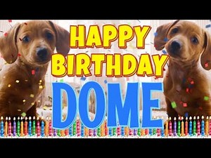 Happy Birthday Dome! ( Funny Talking Dogs ) What Is Free On My Birthday