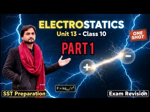 Express Series- Part 1 Electrostatics Unit 13 Class 10 One Shot- Asaan Physics Pushto Lecture
