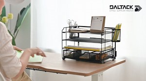 Watch 4-Trays Desktop File Organizer with Pen Holder on Amazon Live