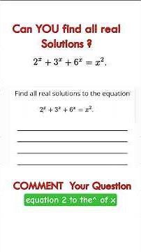 Can you Solve this exponential Equation? #mathchallenge