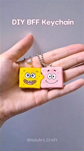 SpongeBob Patrick star Keychains 💗 Cute BFF Gift Idea