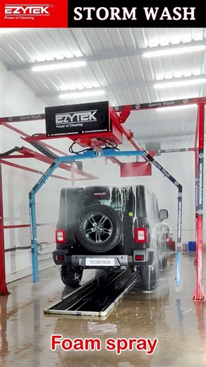 Automatic Arm Car Wash Plant | 5 Minute Me Full Cleaning | www.ezytekclean.com | M: +91-9821491403