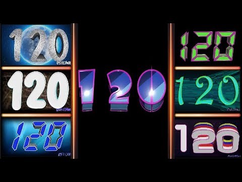 Countdown Numbers from 120 countdown timers with numbers from 120 to 1 or 0 Voice and sound effects