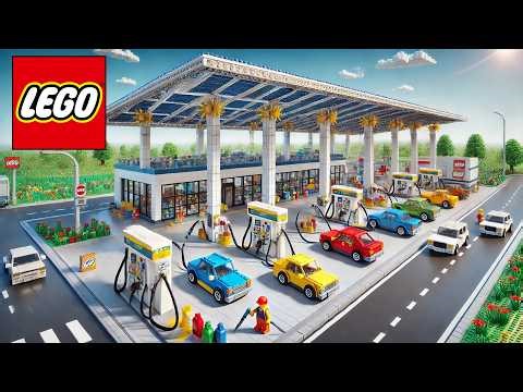 LEGO Building an Automatic Gas Station Perfectly | LEGO Auto Tech