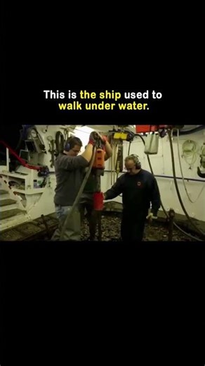 ⬇️ A diving bell ship is a specialized vessel that allows people to work deep underwater.