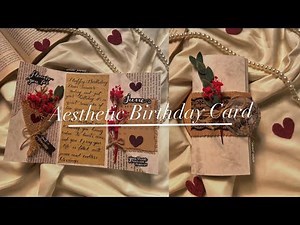 How to make beautiful birthday card || Aesthetic Birthday Card Idea || Flap Card🫶🏻🤍