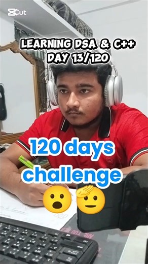 Learning DSA with C++ Day 13/120.. #studymotivation #motivation #programming